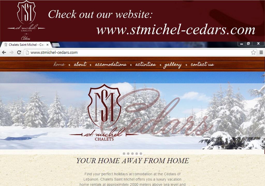 Saint Michel Chalets Arz Extérieur photo